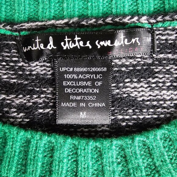 🏆United States Sweaters Polar Bear Crew Neck Knit Ugly Christmas Sweater - Picture 3 of 9